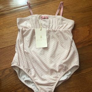 Girls Pink Baby Gucci Bathing SwimSuit Sz 36mo